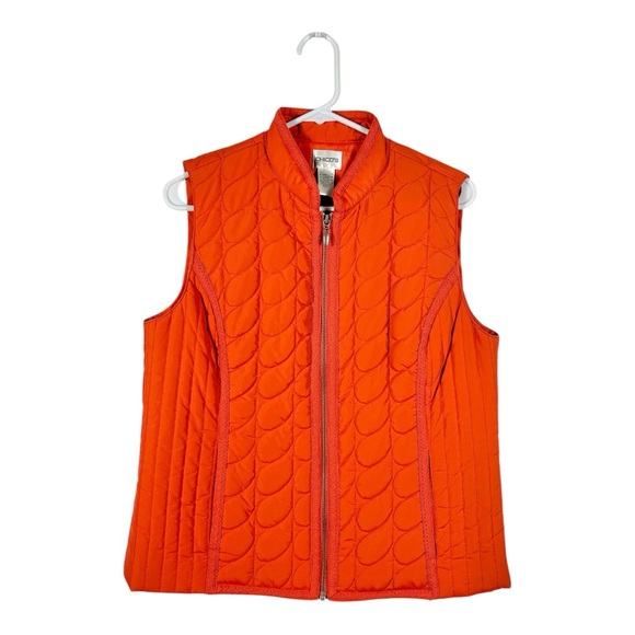 Chico's Jackets & Blazers - Chico’s Orange Quilted Vest